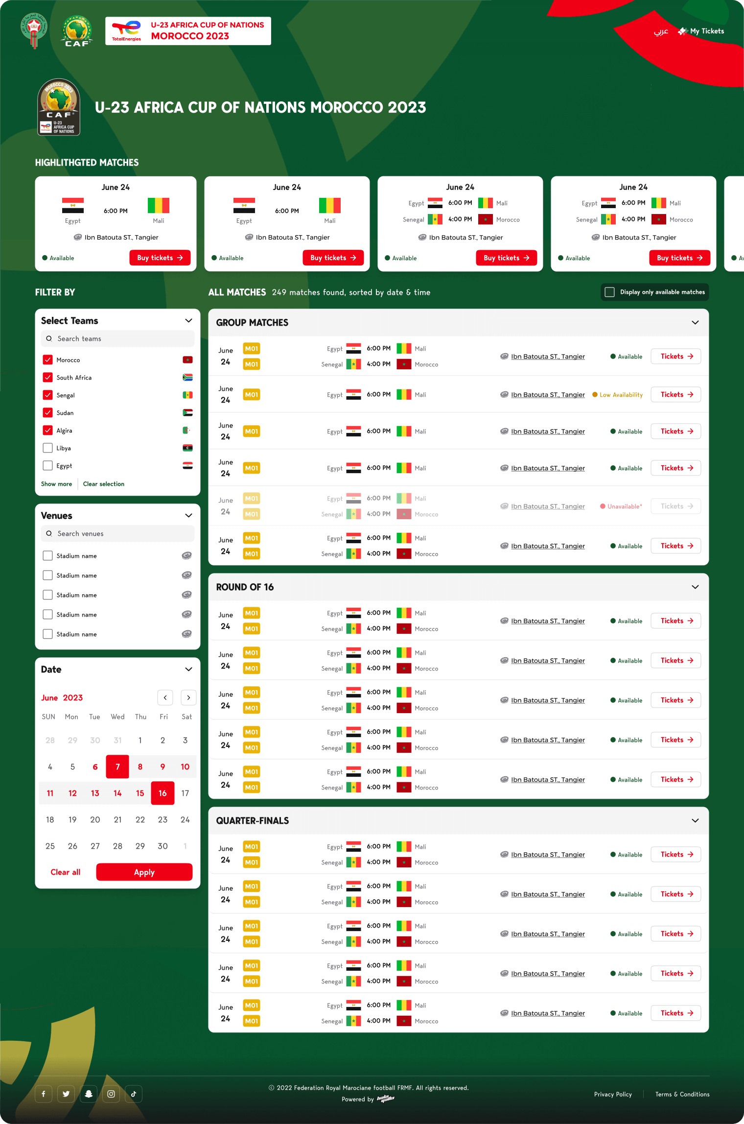 Africa Cup of Nations - Morocco 2023