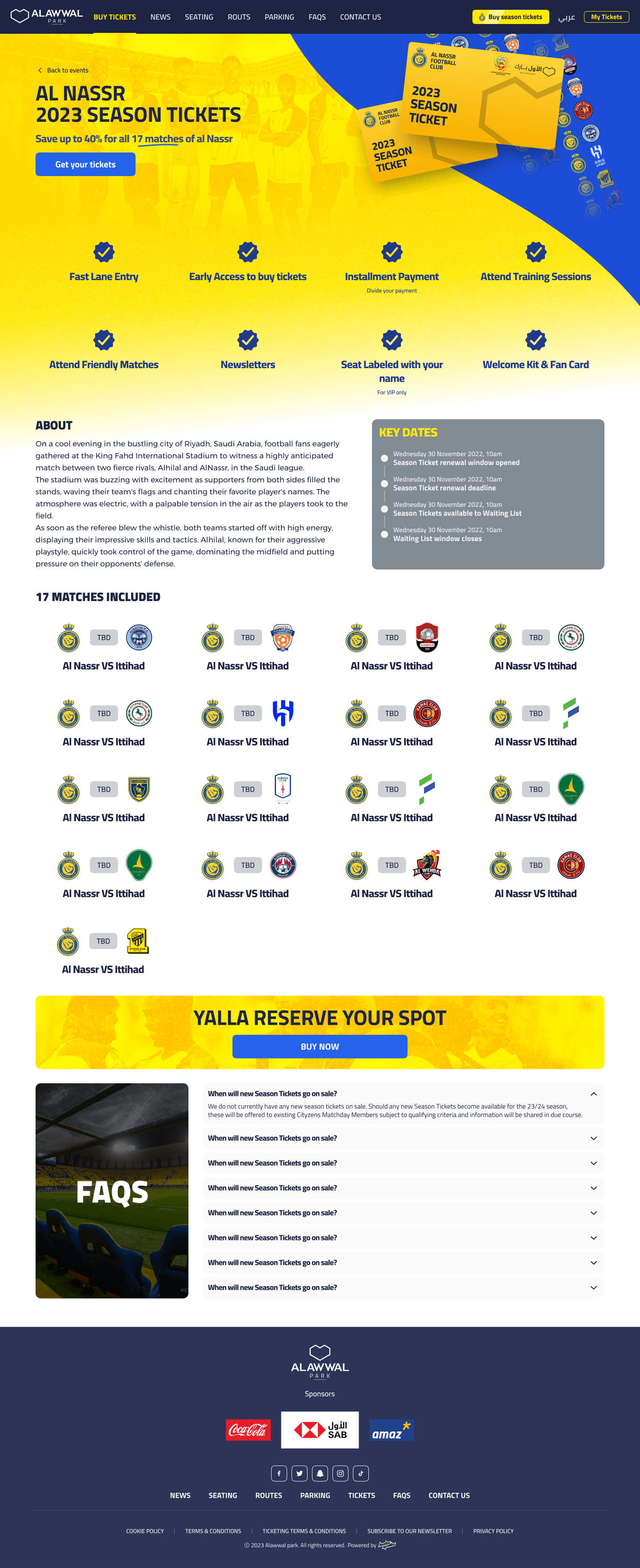 الأول بارك - موسم نادي النصر 2023/24