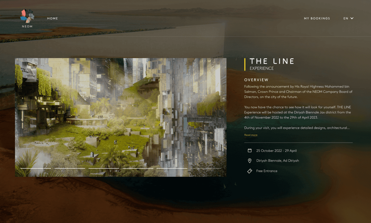 Neom The Line Exhibition